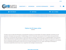 Tablet Screenshot of ig-impex.nl